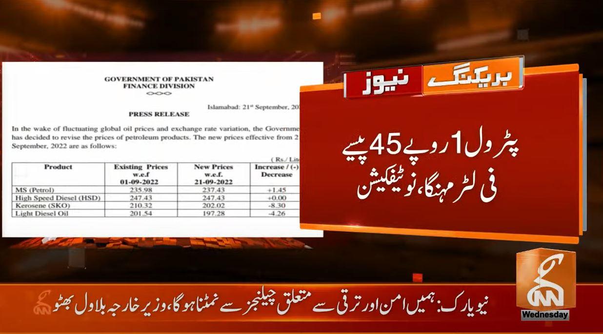 Bad news: Govt hikes petrol price by Rs1.45 per litre