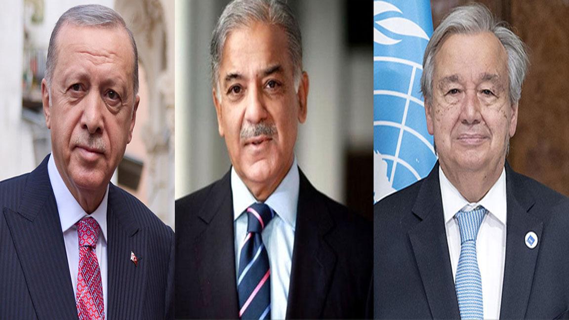 PM thanks UN Chief, Turkish President for strong advocacy of plight of flood victims