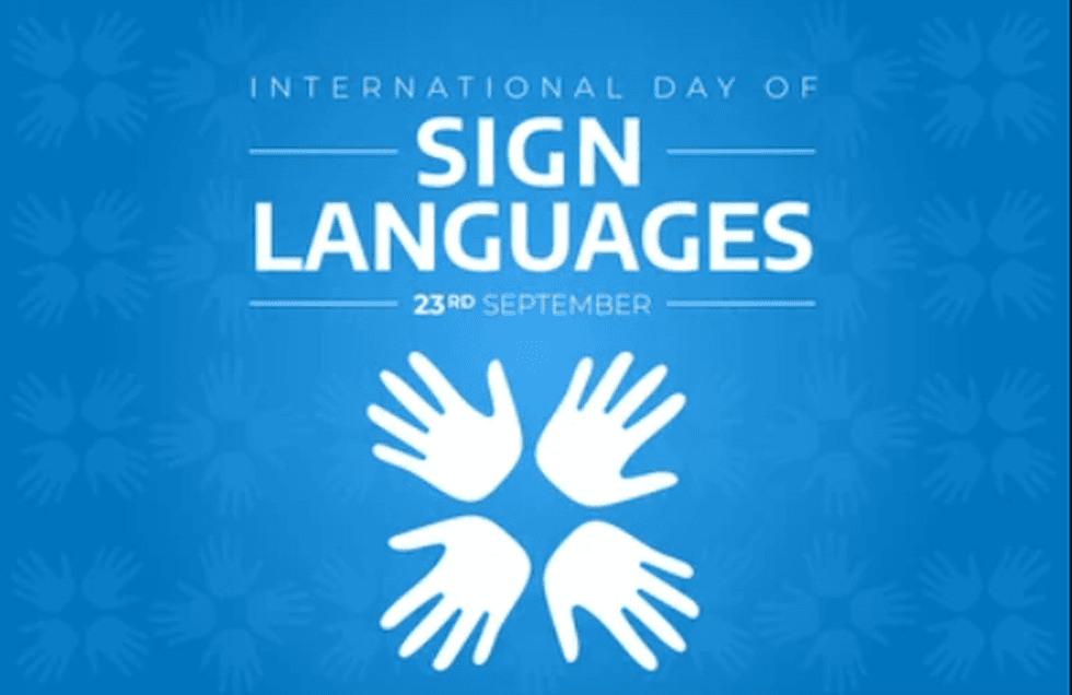 International Day of Sign Languages being observed today