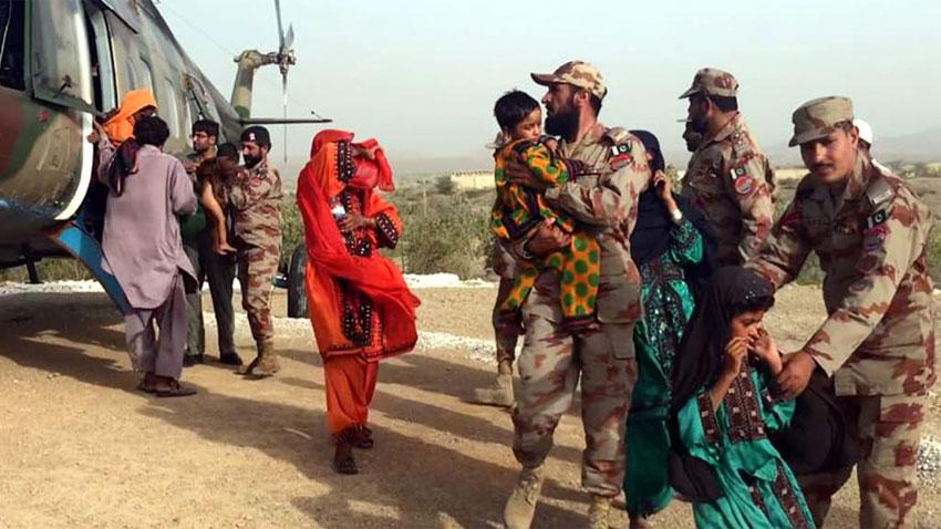 Pak Army, FC continuing relief activities for flood victims in Balochistan