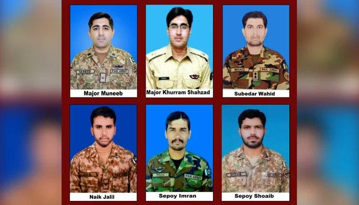 Six Army officials martyred in Balochistan helicopter crash 