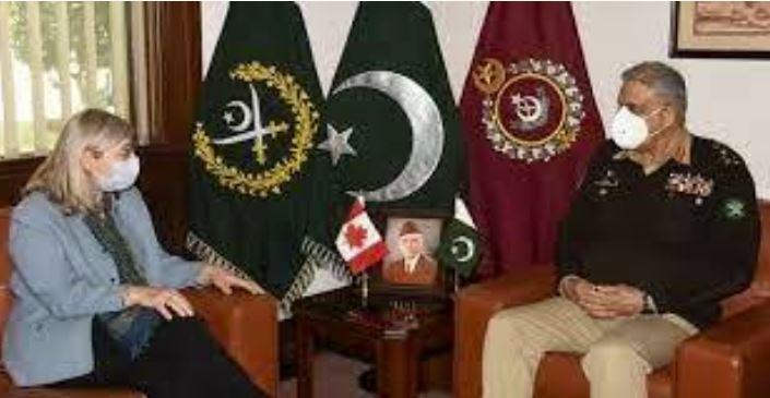 Canadian Ambassador meets army chief Bajwa, offers full support for flood victims