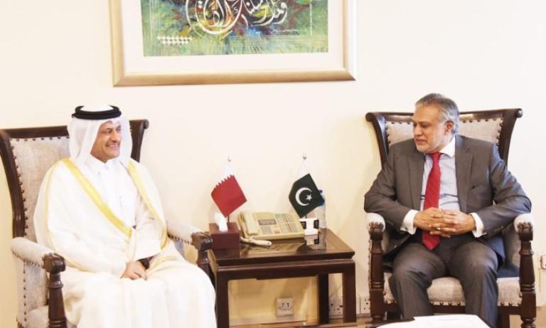 Finance Minister, Ambassador of Qatar discuss bilateral economic ties