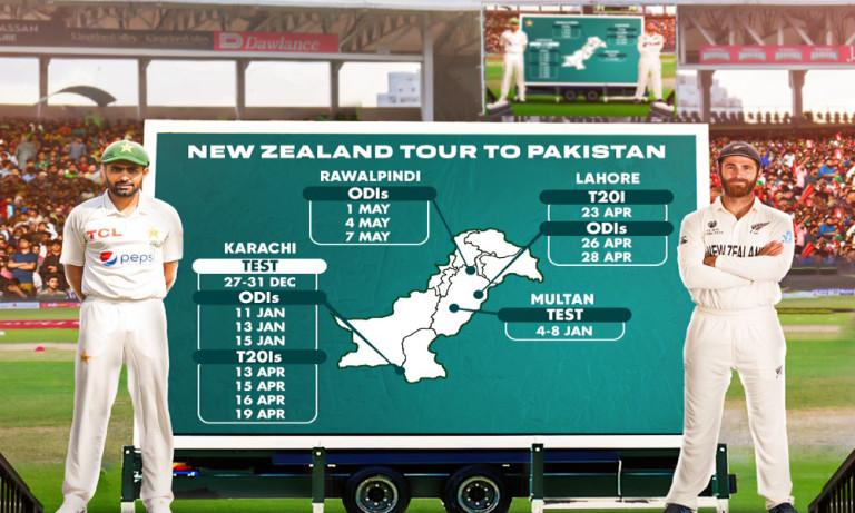 PCB announces schedule of New Zealand’s tour to Pakistan