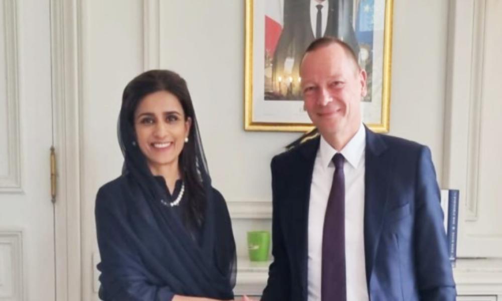 وزیر مملکت برائے خارجہ امور حنا ربانی کھر کی فرانسیسی صدر کے سفارتی مشیر سے ملاقات