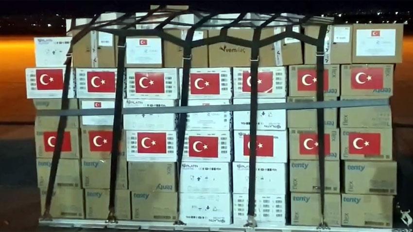 Turkish aircrafts carrying 227 tons humanitarian aid landed in Pakistan