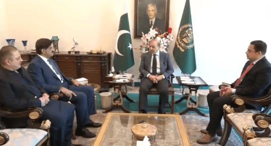 وزیراعظم شہباز شریف سے وزیر اعلیٰ سندھ مراد علی شاہ کی ملاقات