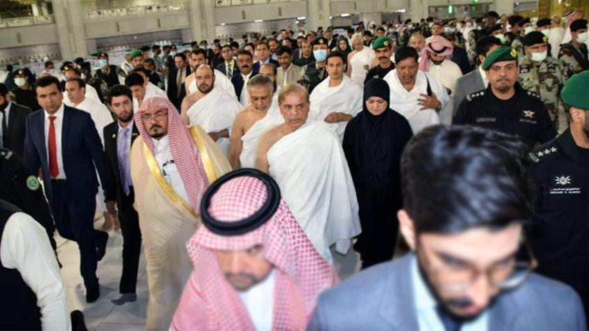 Prime Minister Shehbaz Sharif performs Umrah in Makkah