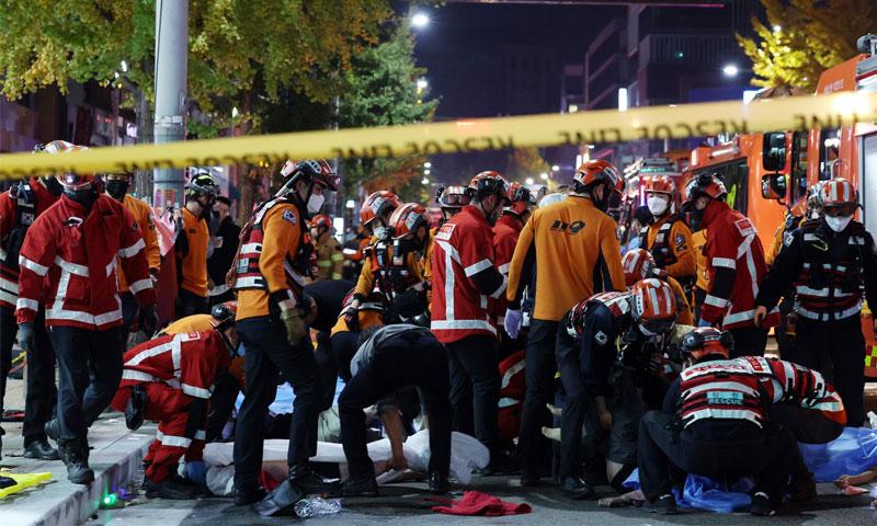 جنوبی کوریا: ہیلووین تہوار میں بھگدڑ مچنے سے151 افراد ہلاک