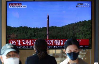 North Korea fires 23 missiles, one landing off South Korean coast for first time