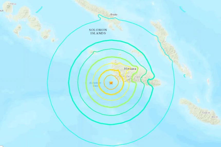 Magnitude 7.3 earthquake hits Solomon Islands