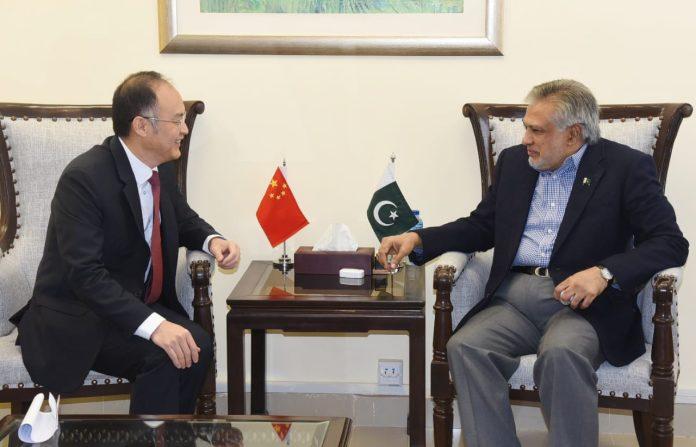 Ishaq Dar, Chinese Ambassador discuss bilateral ties