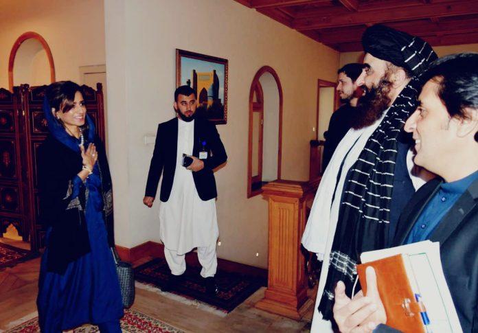 Hina Rabbani, Afghan FM hold political talks in Kabul
