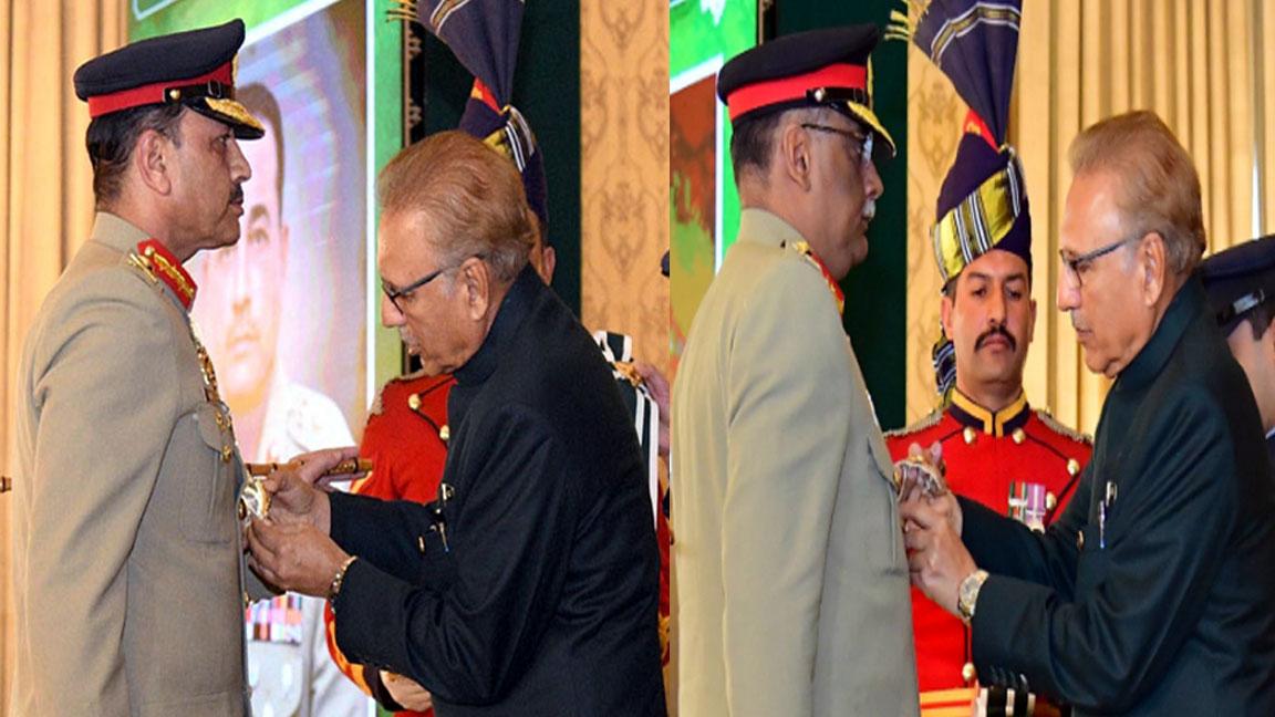 President confers Nishan-e-Imtiaz Military upon CJCSC, COAS