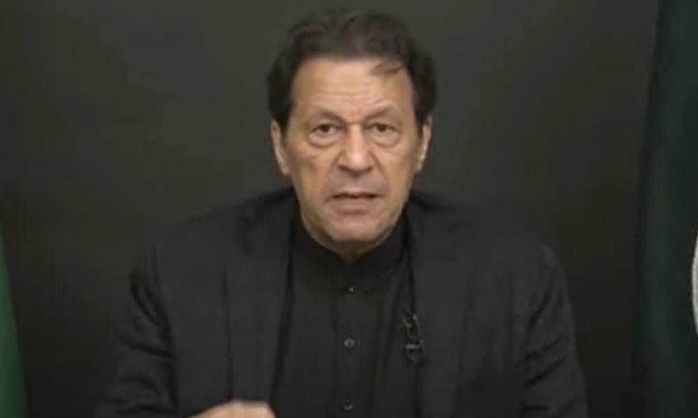 ایک آدمی نے ہماری حکومت  کو گرانے  کیلئے ملک  دشمنی کی ہے  : عمران خان