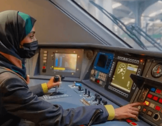 Vision 2023 lets Saudi women drive trains