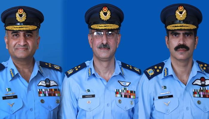 پاک فضائیہ کے تین آفیسرز کی ائیر مارشل کے عہدے  پر ترقی