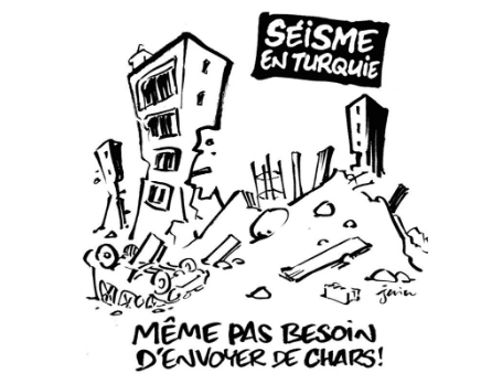 French magazine under fire over Satirical cartoon of Turkey earthquake