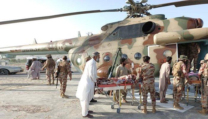 بلوچستان میں زلزلہ، پاک فوج کی جانب سے امدادی کارروائیوں کا آغاز 