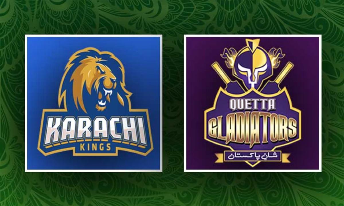 کراچی کنگز اورکوئٹہ گلیڈی ایٹرزکے مابین ٹاکرا آج ہوگا