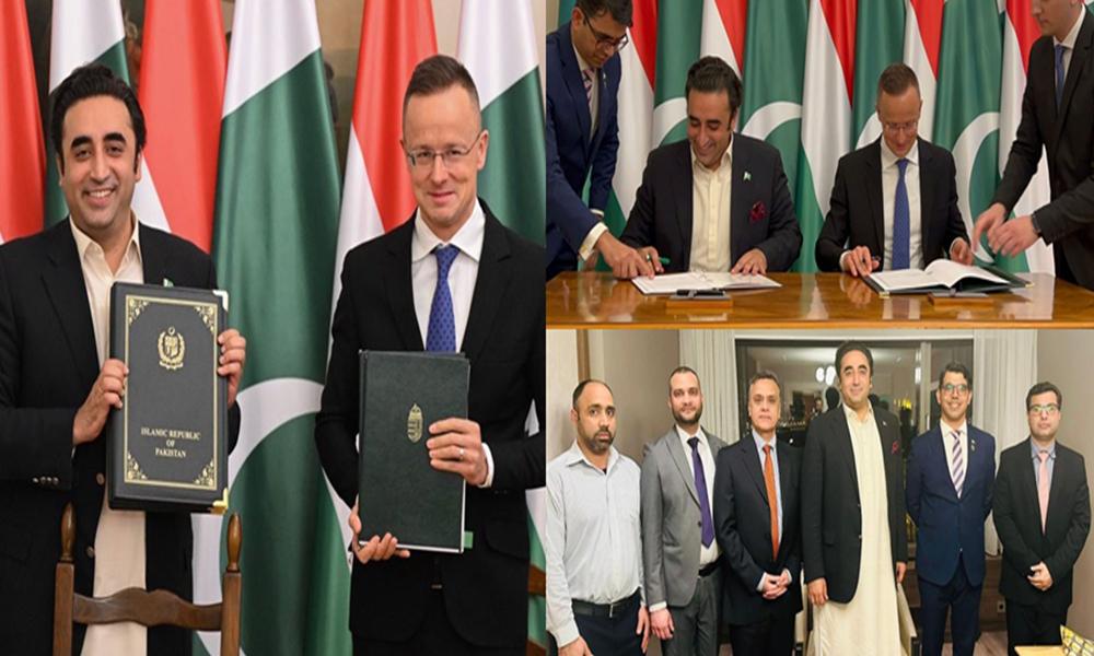 FM Bilawal signs three MoUs with his Hungarian counterpart