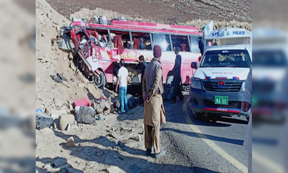 Four killed in bus accident near Chilas