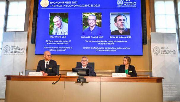 US-based economists Card, Angrist and Imbens win 2021 Nobel prize in economics