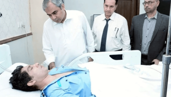 Caretaker CM Punjab visits injured in Lahore hospital 