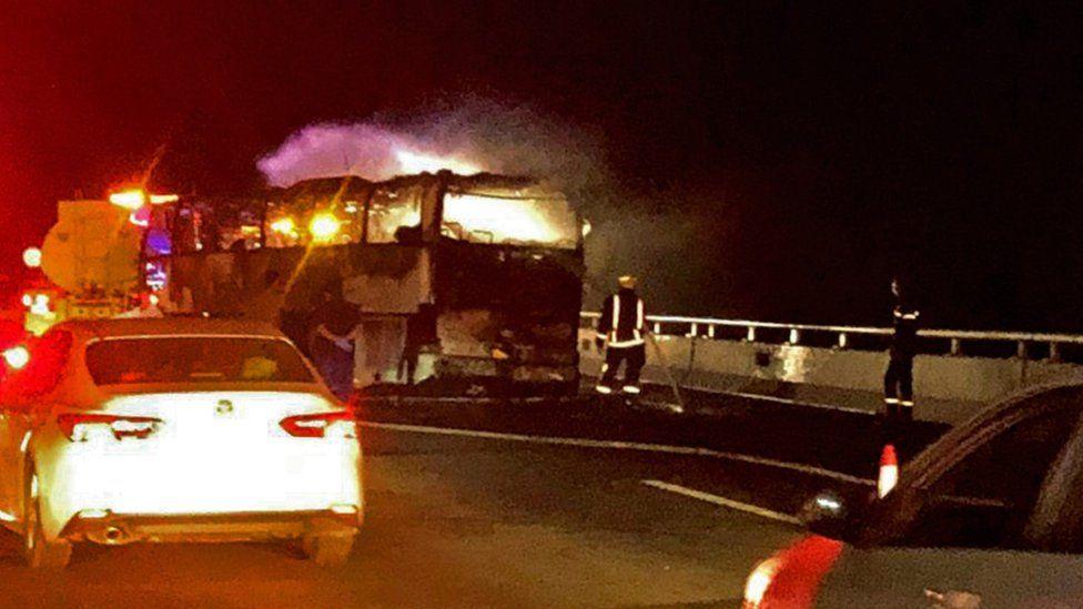بس حادثہ،20عمرہ زائرین جاں بحق متعدد زخمی