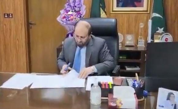 سہیل علی خان نےسیکرٹری وزارت اطلاعات و نشریات کا چارج سنبھال لیا