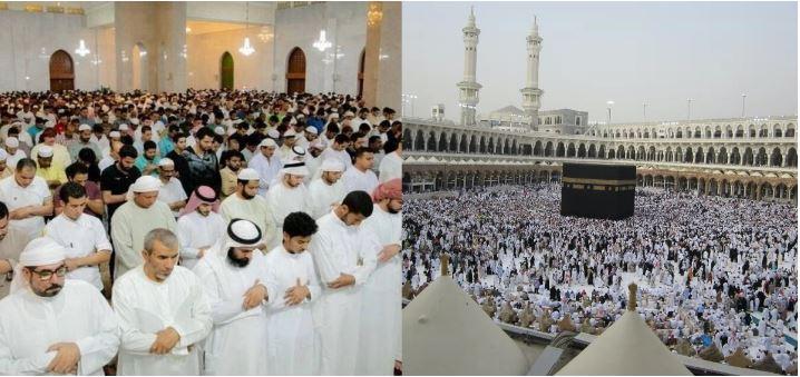 مسجد الحرام اور مسجد نبویﷺ میں نماز عید کے روح پرور اجتماعات