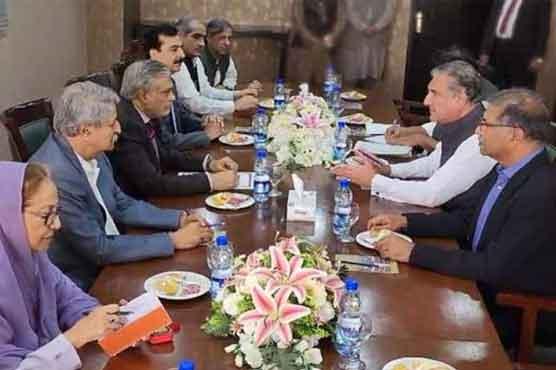 Coalition govt, PTI hold second round of talks for same-day polls