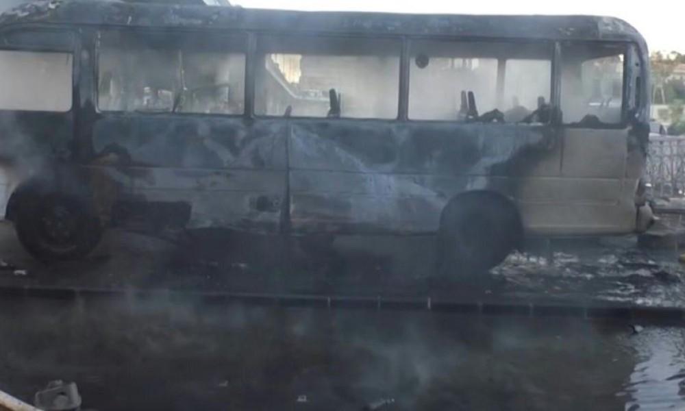 دمشق میں   دھماکہ،13 فوجی اہلکار
 ہلا ک