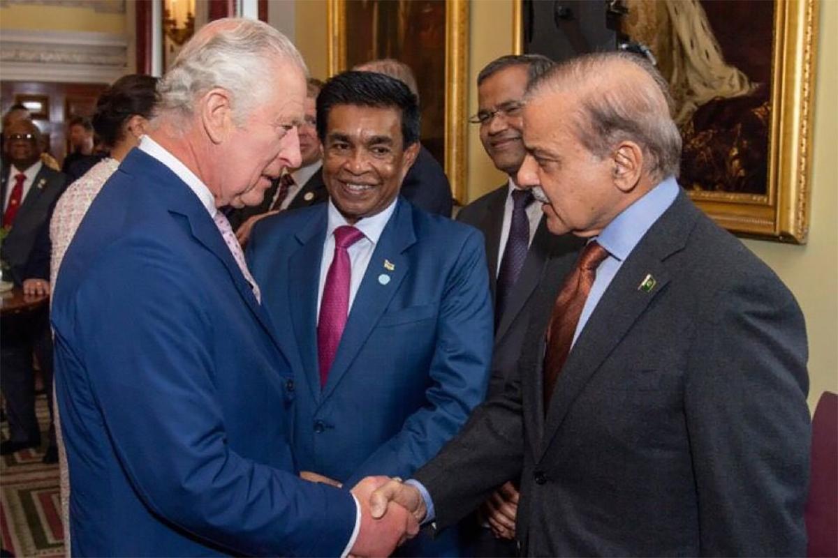 وزیر اعظم محمد شہباز شریف کی برطانیہ کے بادشاہ چارلس سوئم اور وزیراعظم رشی سنک سے ملاقات