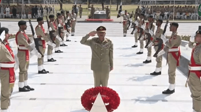 Ceremony of Pakistan Martyrs Day being held at GHQ