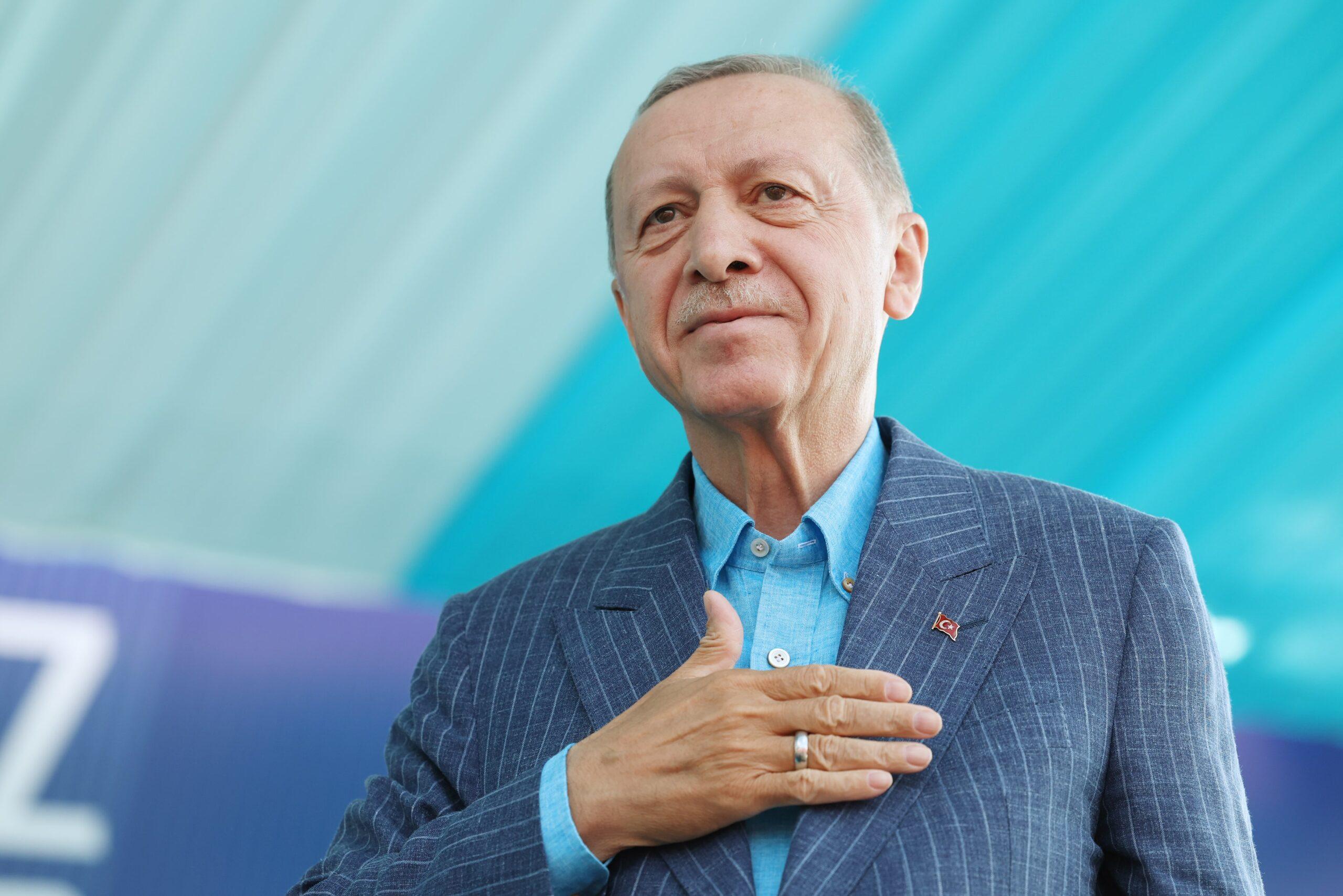 Turkey's Erdogan claims victory in presidential election