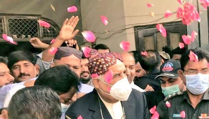 خورشید شاہ کو سینٹرل جیل سے رہا کردیا گیا