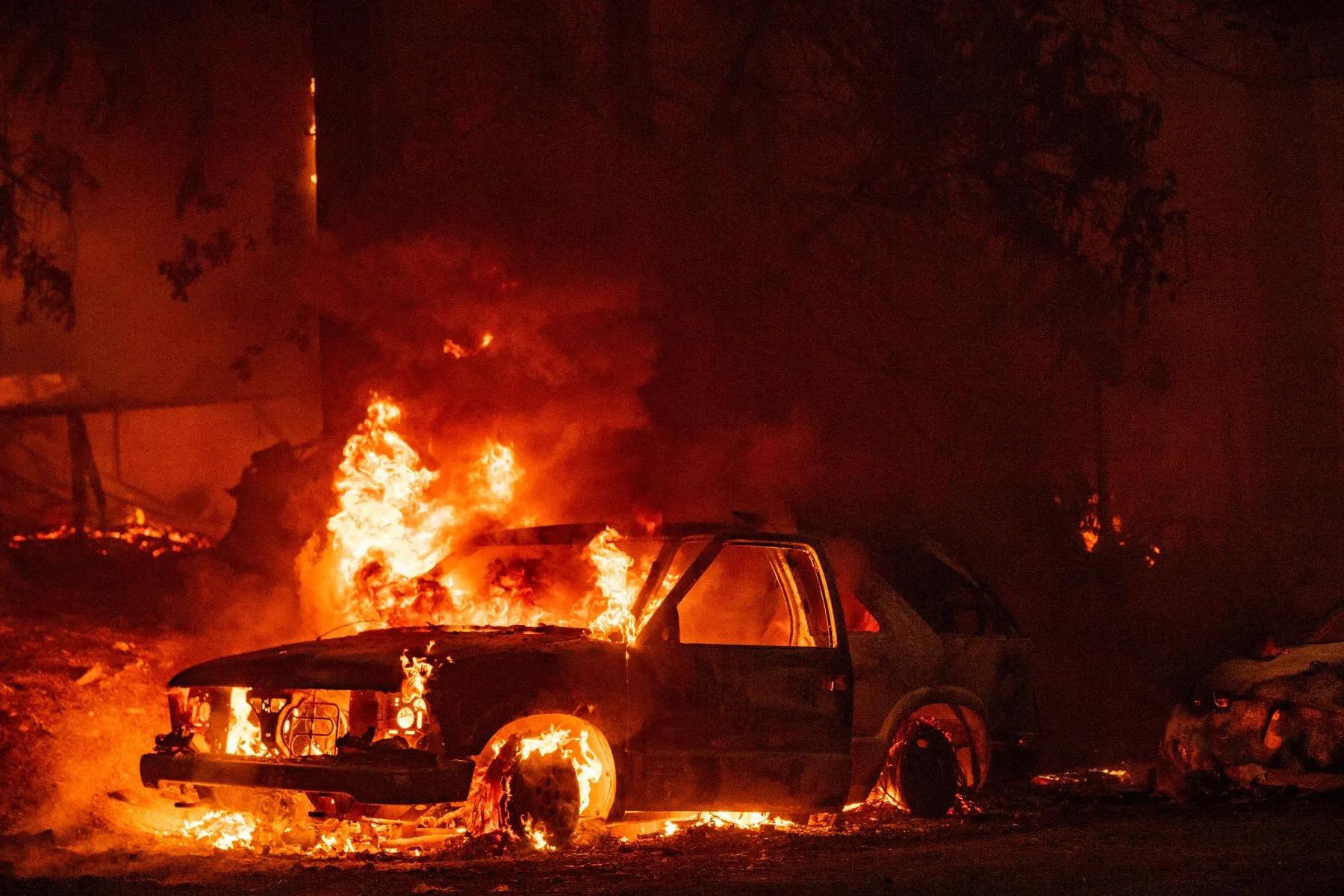 Five people burnt alive as car catches fire on M2 motorway