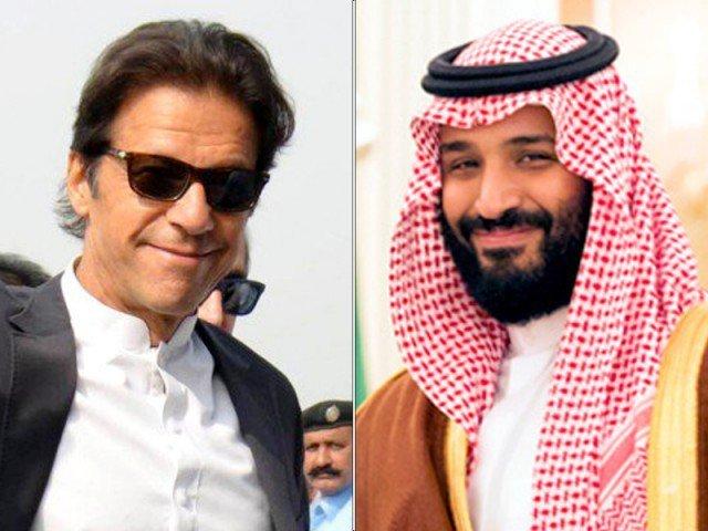 وزیراعظم کی سعودی ولی عہد محمد بن سلمان سے  ملاقات ، باہمی دلچسپی کے امورپر تبادلہ خیال