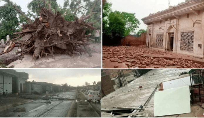 خیبر پختونخوا اور پنجاب کے مختلف علاقوں میں طوفانی بارش، حادثات میں 23 افراد جاں بحق