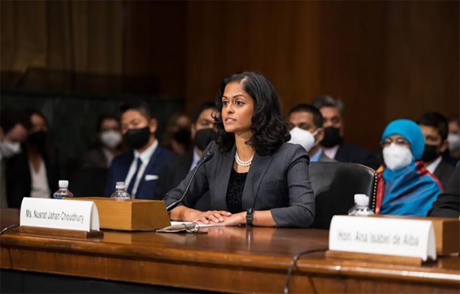 امریکی سینیٹ کی پہلی مسلم خاتون کو وفاقی جج نامزد گی کی توثیق