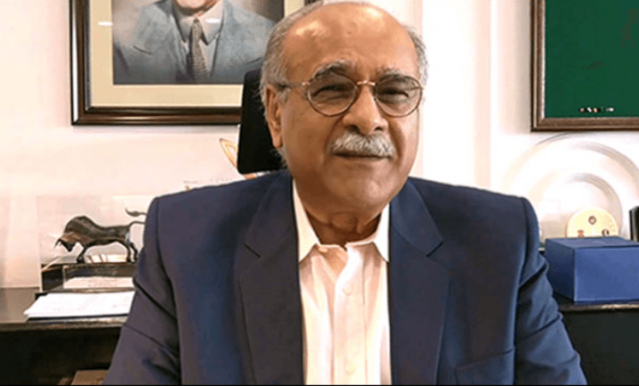 چیئرمین پی سی بی  نجم سیٹھی کو کام سے روک دیا گیا