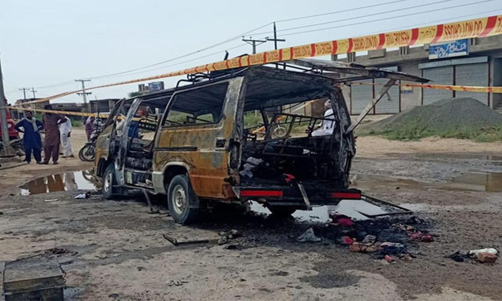 Seven killed after cylinder explosion in passenger van