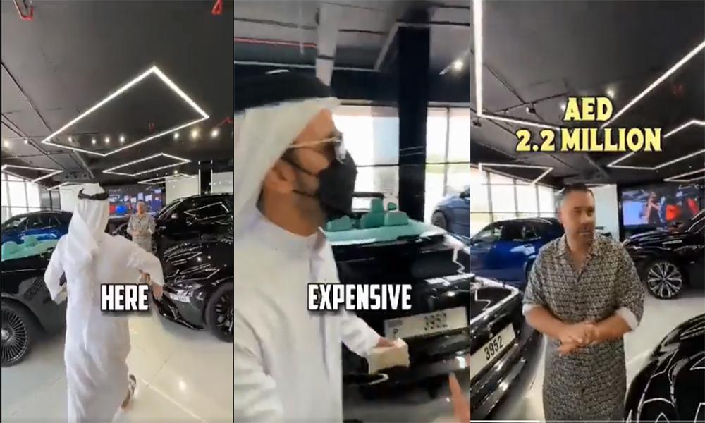 Sheikh arrested for arrogantly throwing money in car showroom