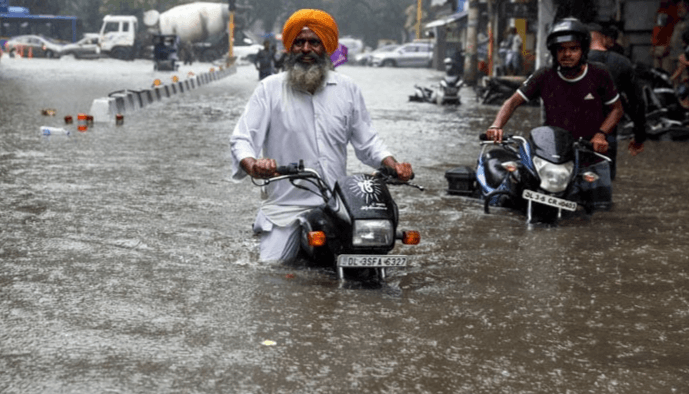 Destruction in Northern Indian States as heavy rains claims 100 lives