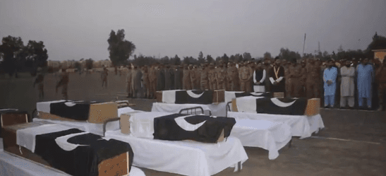 Funeral prayers offered for soldiers martyred in Zhob, Sohawa attack