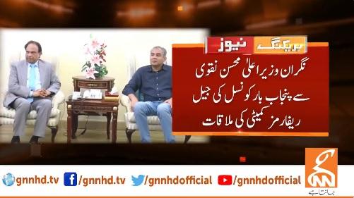 نگراں وزیر اعلیٰ محسن نقوی سے پنجاب بار کونسل کی جیل ریفارمز کمیٹی کی ملاقات