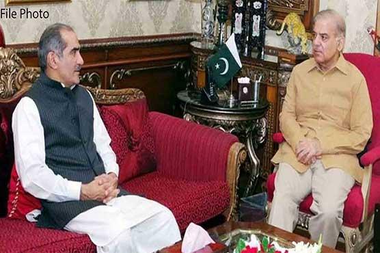 وزیرِ اعظم محمد شہباز شریف سے وفاقی وزیر برائے ریلوے و ہوا بازی خواجہ سعد رفیق کی ملاقات