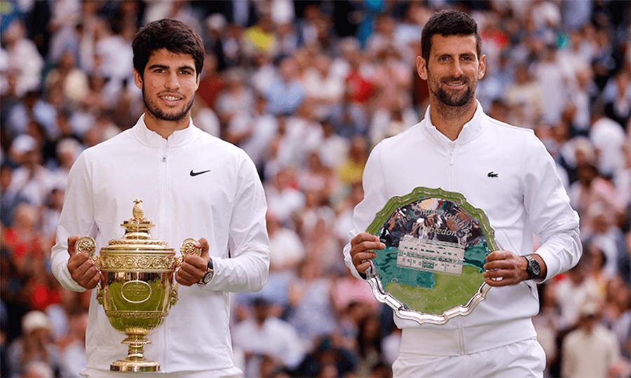 عالمی نمبر ون کارلوس الکاراز نے نوویک جوکووچ کو ہرا کر پہلی مرتبہ ومبلڈن اوپن ٹینس ٹورنامنٹ جیت لیا