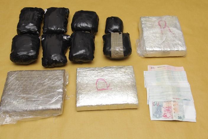 Bid to smuggle drug foiled, 4.8kg hashish recovered